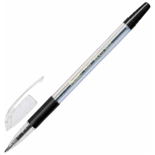 фото Ручка шариковая pentel масляная tko, узел 1 мм, линия 0,35 мм, резиновый упор, черная (bk410-an)