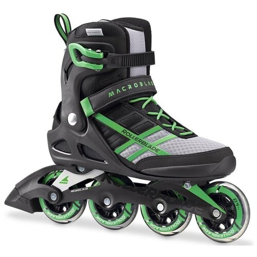 фото Роликовые коньки rollerblade 2017 macroblade 84 black/green (см:28)