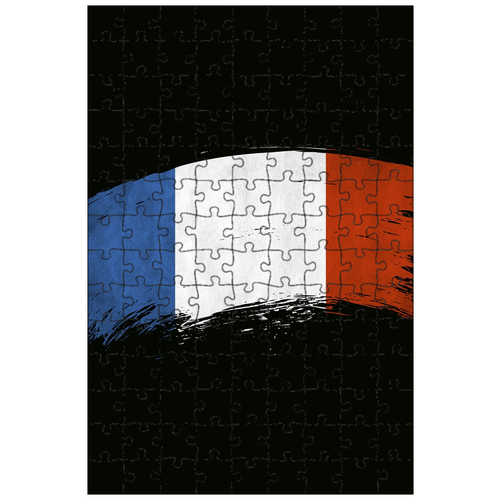 фото Магнитный пазл 27x18см."флаг, франция, флаги" на холодильник lotsprints