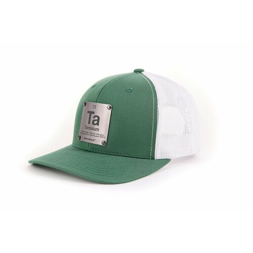 фото Бейсболка elementumlab, размер 53/60, белый, зеленый