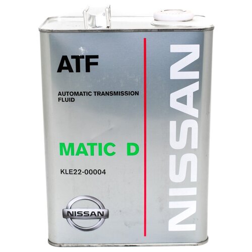 фото Масло трансмиссионное nissan atf matic fluid d, 4 л