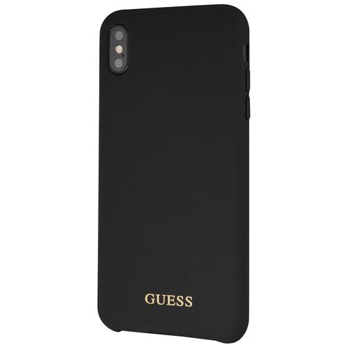 фото Чехол-накладка cg mobile guess silicone collection gold для apple iphone x/xs черный