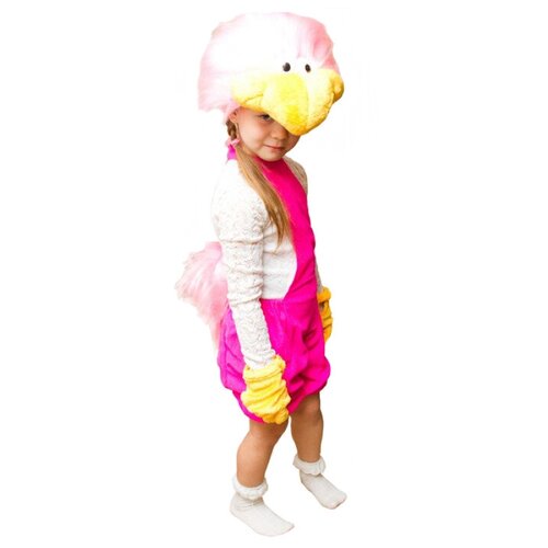 фото Карнавальный костюм "розовый страус", 5-7 лет, бока бока с