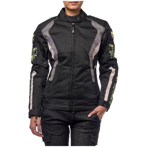 фото Текстильная куртка moteq roxy черный/зеленый xs (размер производителя)