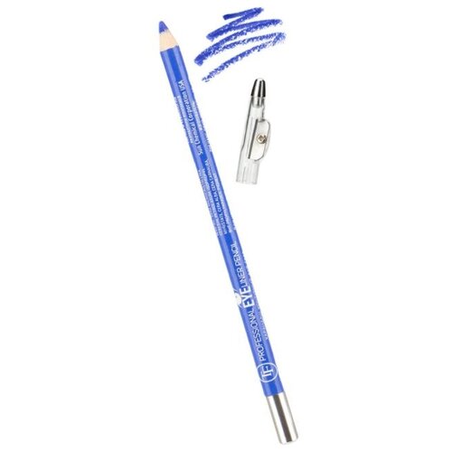 фото Tf cosmetics карандаш для глаз с точилкой professional eyeliner, оттенок 142 васильковый