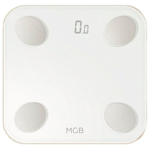 фото Весы напольные mgb body fat scale glass edition white mgb f19 bw