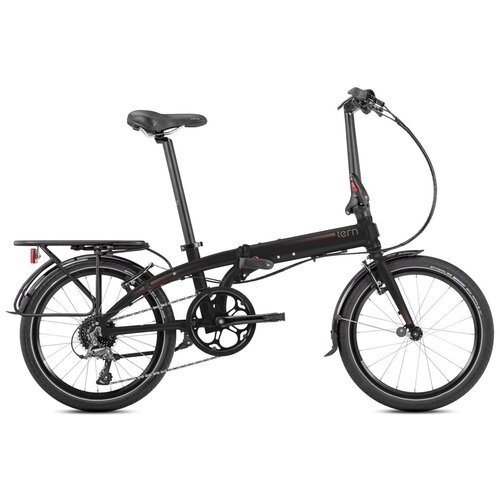 фото Городской велосипед tern link d8 (2021) черный (требует финальной сборки)