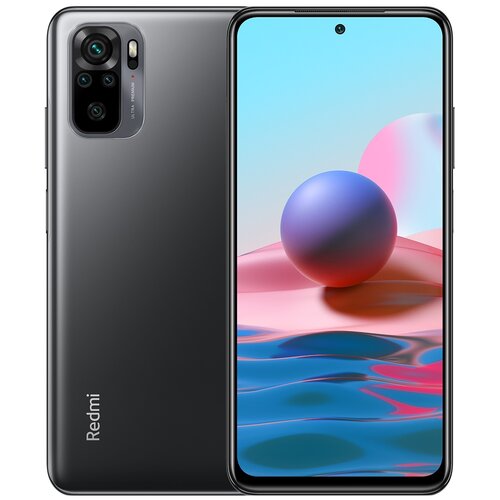 фото Смартфон xiaomi redmi note 10 4/64 гб global, серый оникс