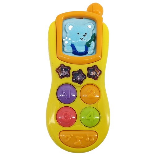 фото Телефон детская музыкальная игрушка фразы, мелодии от 6 месяцев red box
