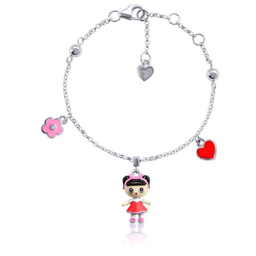 фото Uma & umi детский серебряный браслет на цепи лола umi dolls 419564700607, 16.5 см, 4.42 г