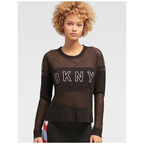 фото Лонгслив dkny dp8t6177 размер m, черный