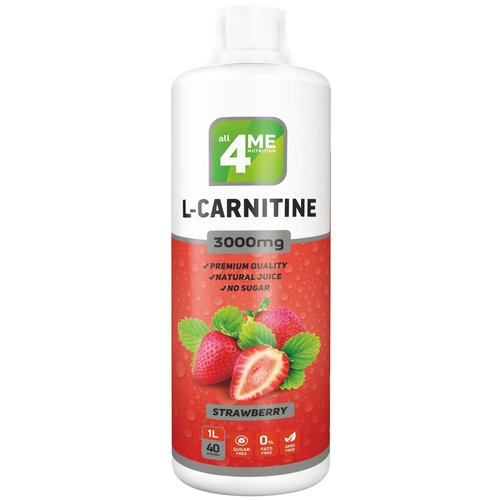 фото Л-карнитин all 4me nutrition l-carnitine 3000mg (1000 ml) апельсин
