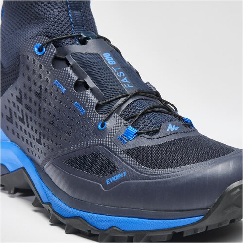фото Ботинки для скоростных походов мужские синие fh900, размер: 43, цвет: асфальтово-синий/неоновый синий quechua х декатлон decathlon