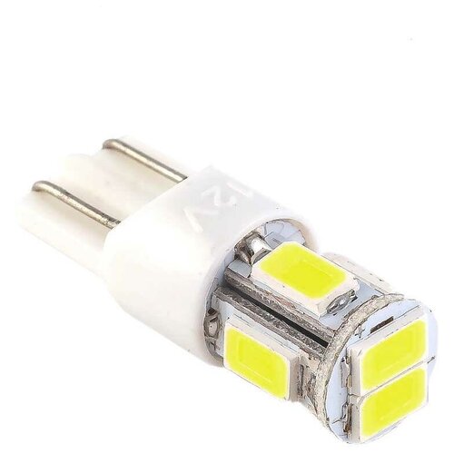 фото Маяк лампа светодиодная маяк super white 12v w5w 0.9w 12t10w/6smd5630