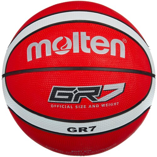 фото Баскетбольный мяч molten bgr7-rw, р. 7 красный/белый/черный