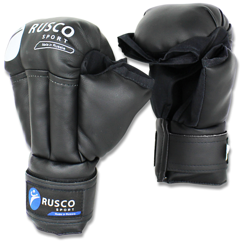 фото Перчатки для рукопашного боя, к/з, черный - 8 rusco sport