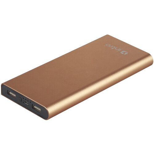 Intro PB10 USB зарядки_25 Intro Power Bank 10 000 mAh, Gold