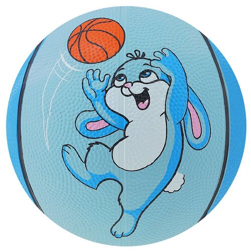 фото Баскетбольный мяч onlitop заяц, р. 3 голубой