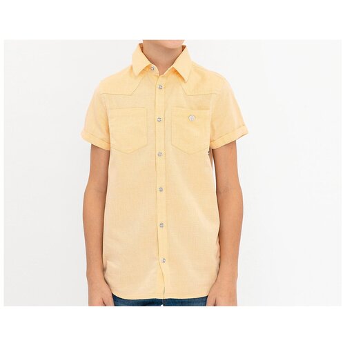 фото Рубашка button blue размер 152, желтый