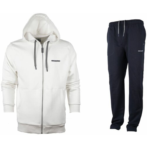 фото Костюм montanasport, олимпийка и брюки, прямой силуэт, карманы, капюшон, размер 58/60, белый