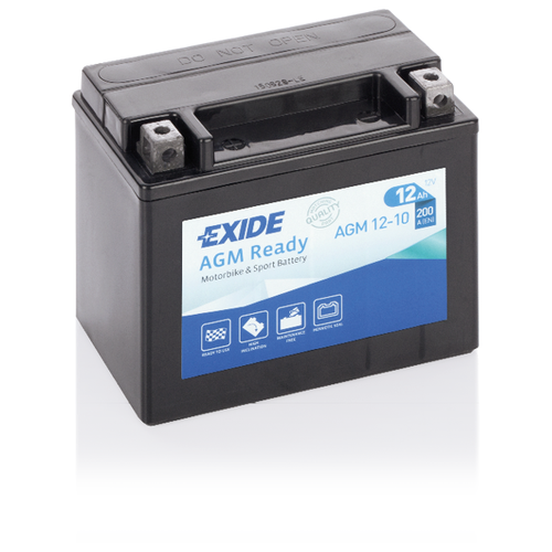 фото Аккумулятор мотоциклетный exide agm 12v 10ah (agm12-10)