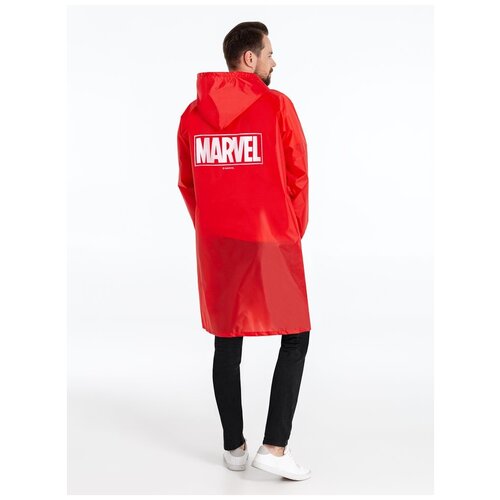 фото Дождевик marvel, красный, размер xs