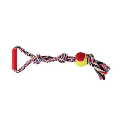 фото Trixie игрушка для собак «веревка с теннисным мячом» (50 см)