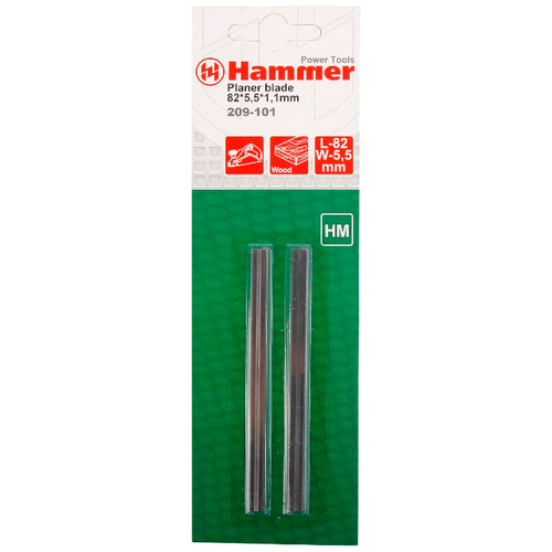 фото Набор ножей для электрорубанка hammer 209-101 (2 шт.)