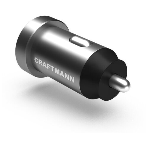 фото Автомобильное зарядное устройство craftmann (5v, 4,8a) серого цвета