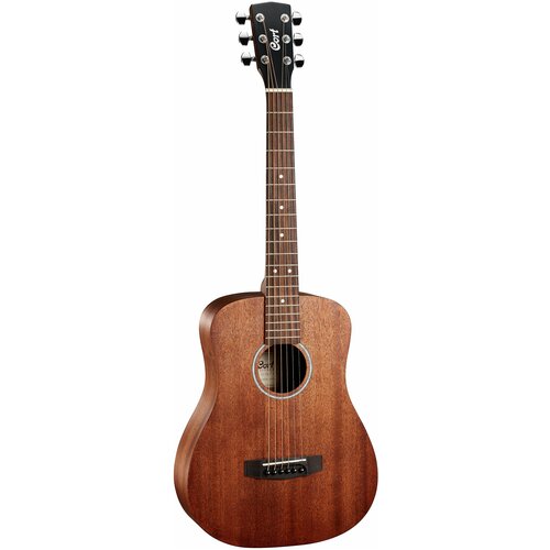 Акустическая гитара с чехлом CORT AD mini M размер 3/4 акустическая гитара дредноут cort ad810 satin sunburst