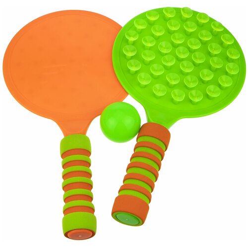 фото Игровой набор 1toy теннис (т17323) зеленый/оранжевый 1 toy