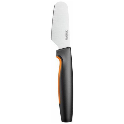 фото Нож кухонный fiskars functional form 1057546 стальной для масла/сыра лезв.80мм прямая заточка черный / 1480310