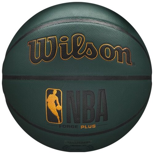 фото Мяч баскетбольный wilson nba forge plus, арт.wtb8103xb07, р.7, pu, бутиловая камера , зеленый