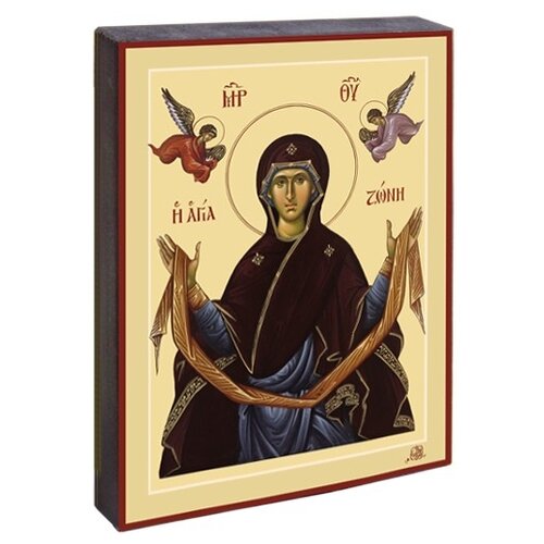 фото Икона божией матери «святой пояс», 20х30 см символик