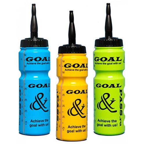 фото Бутылка goal&pass с трубкой 750ml (черный-желтый) goal & pass