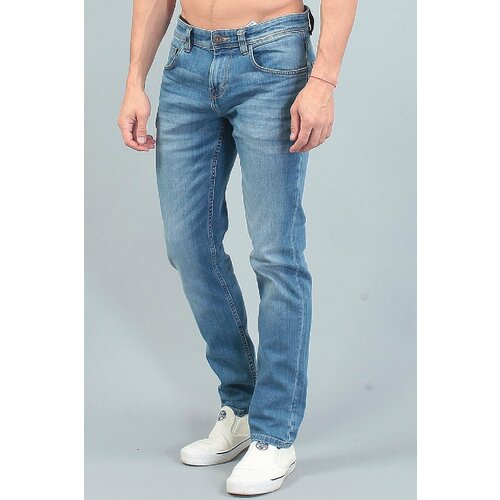 фото Джинсы tom tailor josh regular slim, размер 38/34, голубой
