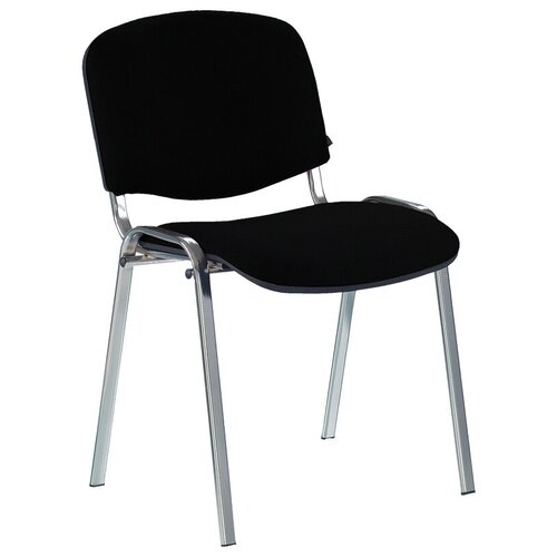 фото Стул офисный easy chair изо черный (ткань, металл хромированный)