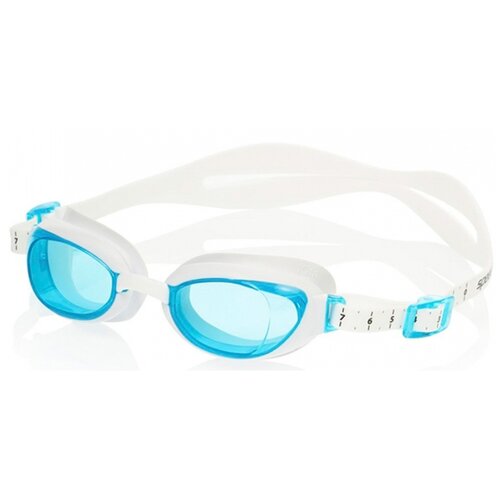 фото Очки для плавания speedo aquapure female, white/blue