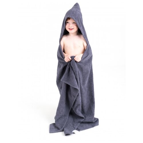фото Babybunny полотенце с капюшоном банное 65х125 см серый