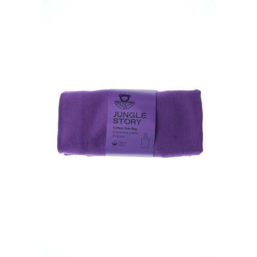 фото Плотная хлопковая фиолетовая сумка jungle story