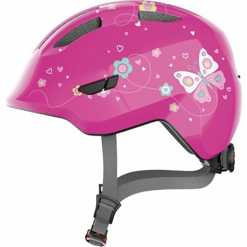 фото Велосипедный шлем детский abus smiley 3.0 pink butterfly m 672583