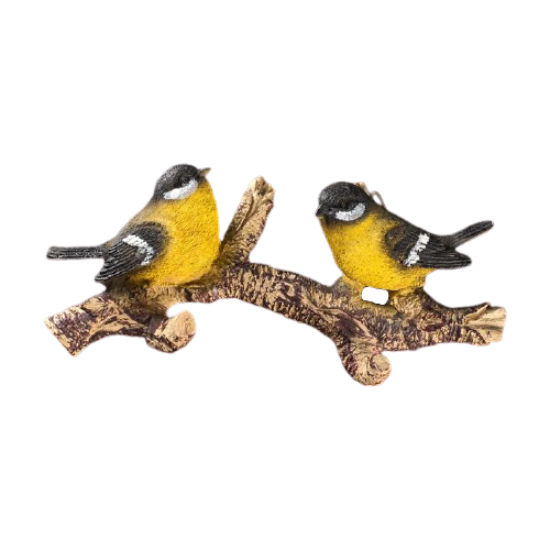 фото Крючок хорошие сувениры веточка с двумя птичками разноцветный
