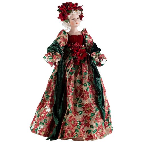 фото 09021 кукла в красном платье 84x50см karlsbach