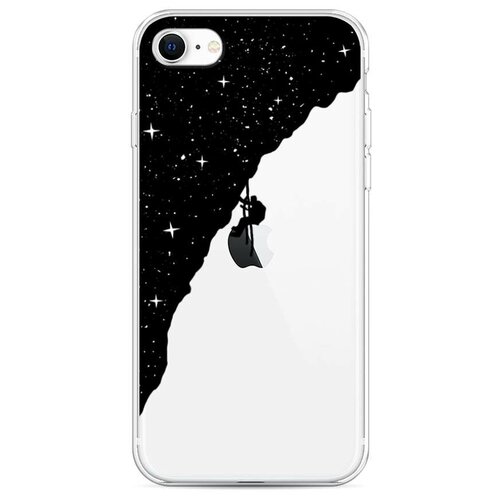 фото Силиконовый чехол "скалолаз в космосе" на apple iphone 7/8/se 2020 / айфон 7/айфон 8 case place