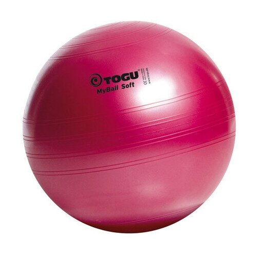 фото Гимнастический мяч togu my ball soft 75 см красный перламатровый