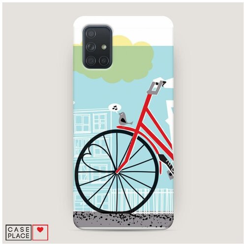 фото Чехол пластиковый samsung galaxy a71 хобби велосипед 9 case place