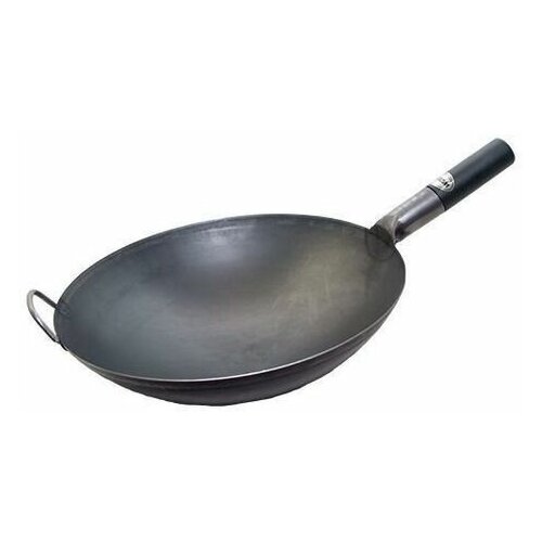 фото Вок (wok) сковорода wolmex с бакелитовой ручкой круглое дно (две ручки) 38 см
