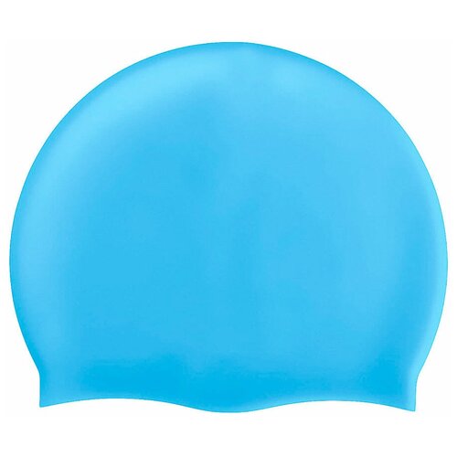 фото B31520-0 шапочка для плавания силиконовая одноцветная (голубой) smart athletics