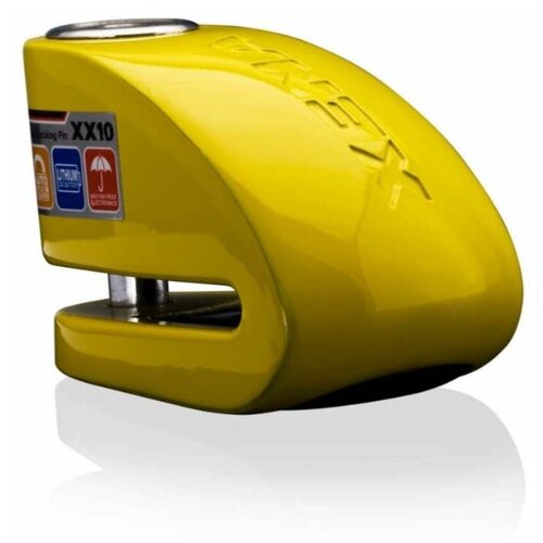 фото Замок на диск с сиреной xena xx10 yellow (желтый) xena security
