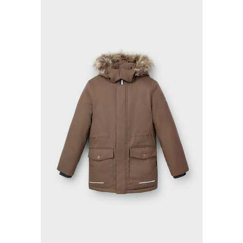 фото Куртка crockid, размер 98-104, коричневый, серый